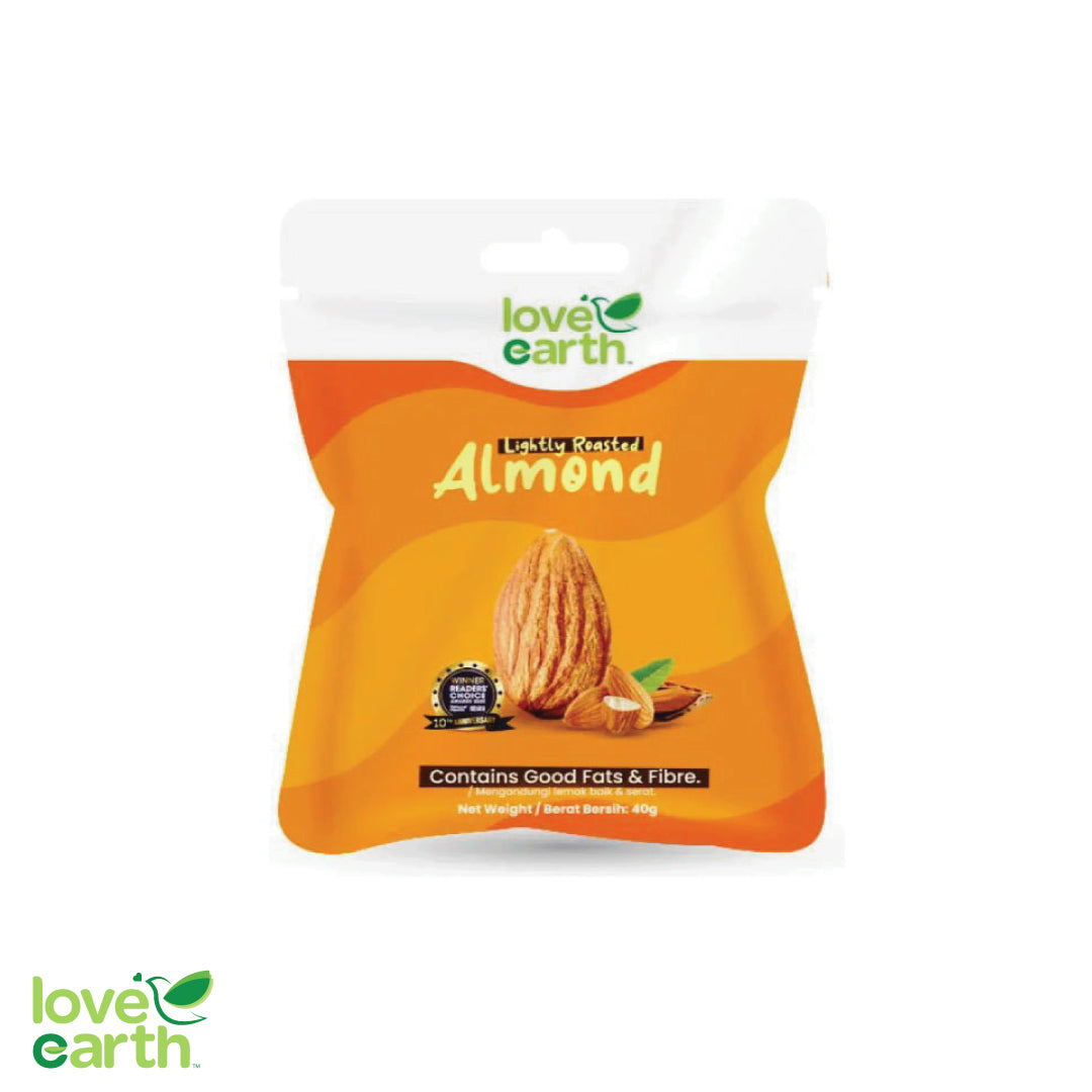 Love Earth Lightly Roasted Almond Snack Pack