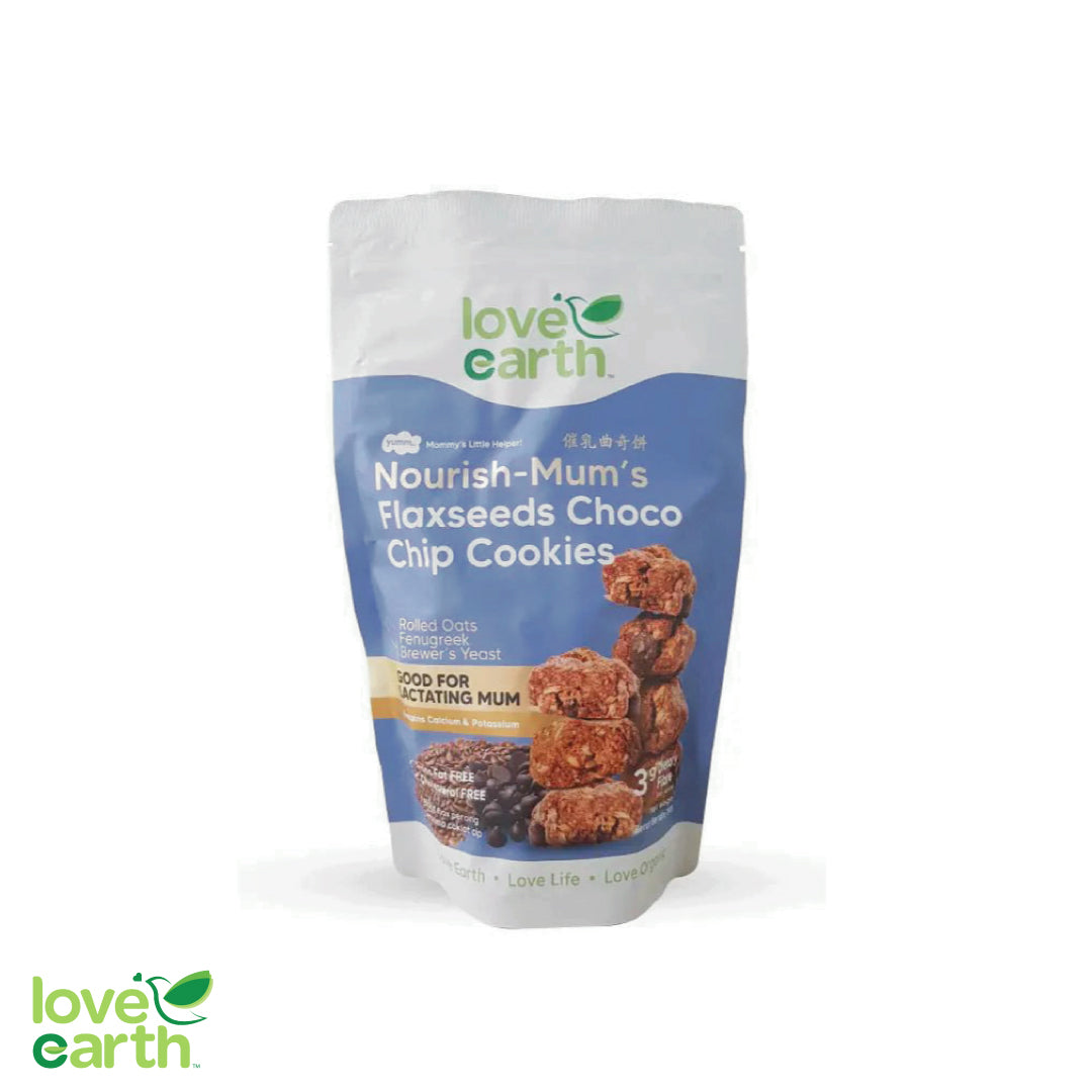 Love Earth Nourish-Mum's Flaxseeds Choco Chip Cookies